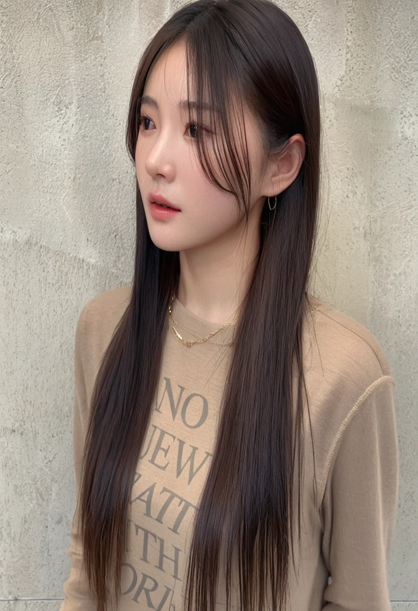 Best Quality, 8k, Masterpiece, (Portrait: 1.3), (photo realistic:1.4), (hyper realistic:1.4), Sharp Focus, looking at viewer, (smoother lighting:1.1), (increase cinematic lighting quality:0.9), realistic lighting, backlighting, light on face, ray trace, (brightening light:1.2), (Increase quality:1.4), sharp detail, (best quality real texture skin:1.4), finely detailed eyes, black_eyes, finely detailed face, 25 year old Korean woman