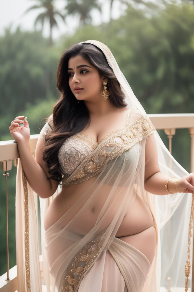 1 Heavenly beautiful and goddess beauty cute and sweet looking face Arabian woman in rainy day, Heavenly beautiful Overweight, Heavenly beautiful Extremely fat, Heavenly beautiful and attractive Chubby figure , Heavenly beautiful looking and eye catching luxury style saree , reaching out, Heavenly beautiful Arabian woman, 16k, High resolution, masterpiece, highest quality, fine skin, outside view, Realistic Photograph