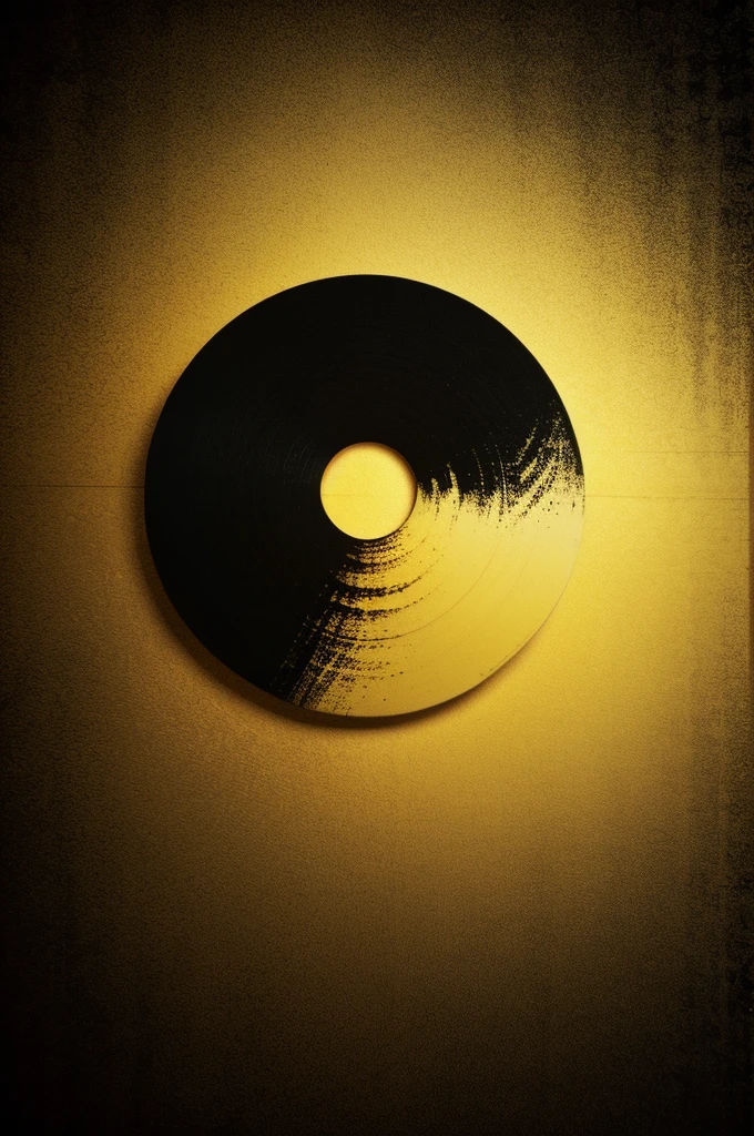 retro vintage 1970's vector graphic background, masterpiece, high quality, simple design with smooth gradients, some grunge texture, subtle color variations, yellow as main color and some black brush strokes