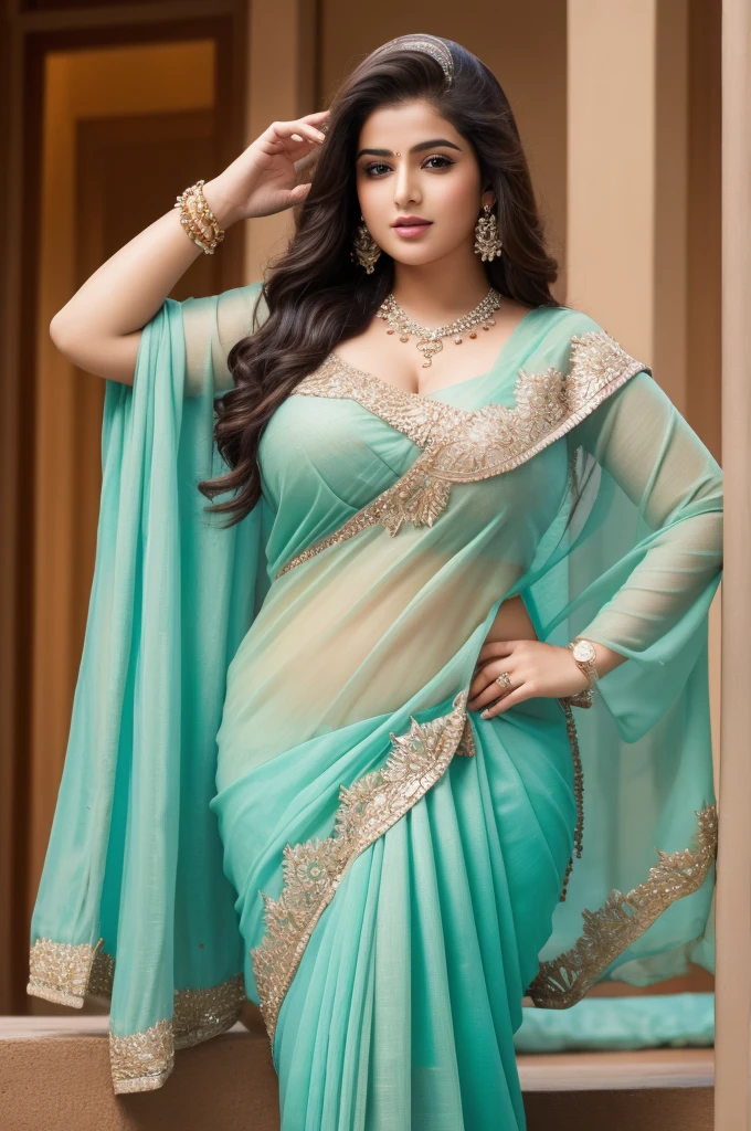 1 Heavenly beautiful and goddess beauty cute and sweet looking face Arabian woman in rainy day, Heavenly beautiful Overweight, Heavenly beautiful Extremely fat, Heavenly beautiful and attractive Chubby figure , Heavenly beautiful looking and eye catching luxury style saree , reaching out, Heavenly beautiful Arabian woman, 16k, High resolution, masterpiece, highest quality, fine skin, outside view, Realistic Photograph
