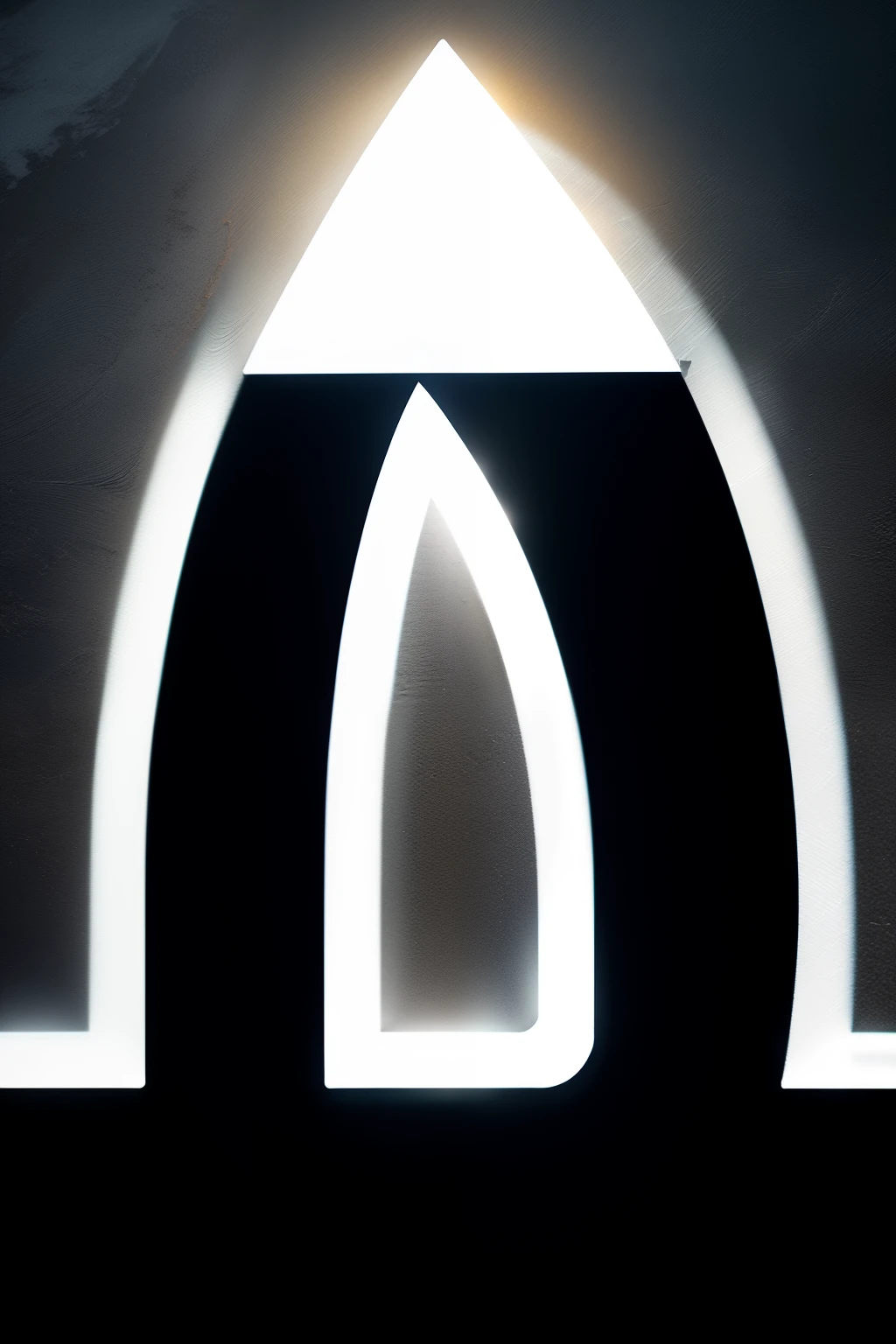 create an icon with the letter "m" with dark background