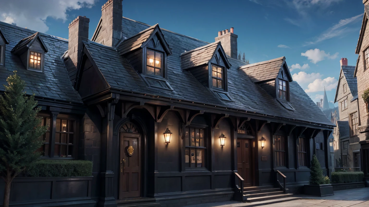  front outside view harry potter school, harry potter school,