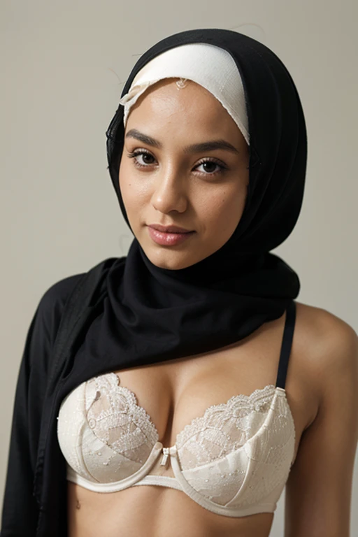 hijab, bra