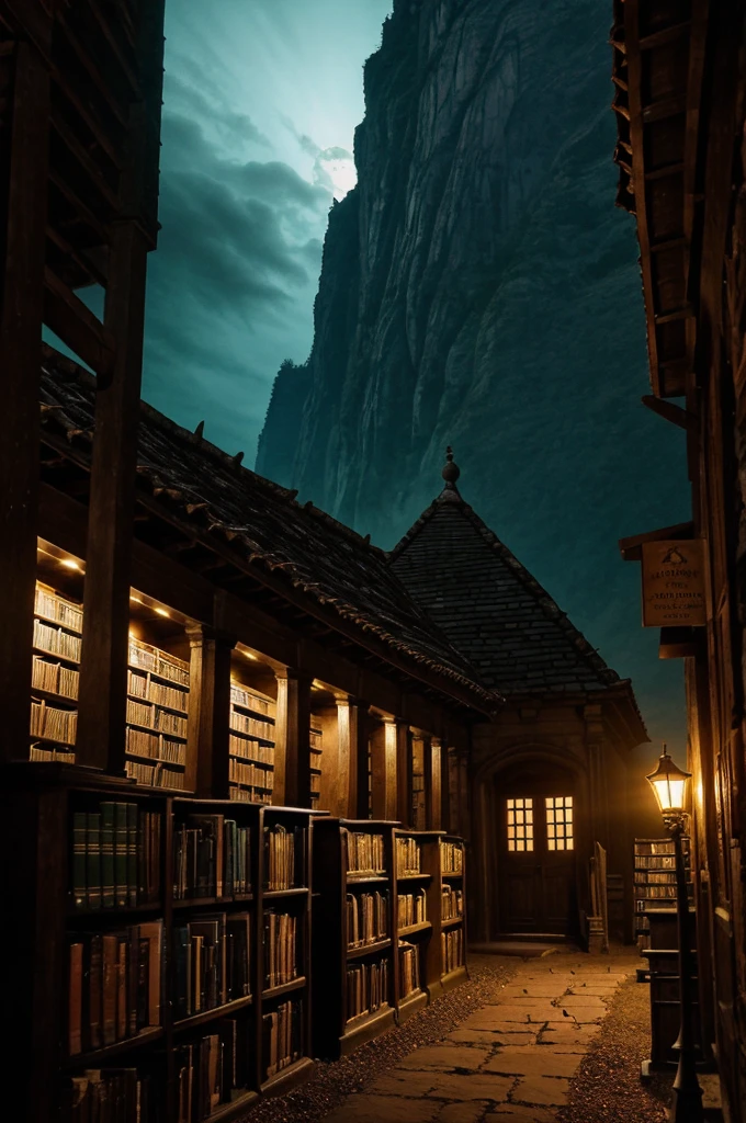 a quiet village nestled between shadowy hills, there stood an ancient library. Every night, a dim light glowed from within, despite the fact that the library was always locked after dusk. Villagers whispered of a ghostly librarian who roamed the aisles, cataloging books long forgotten by time.