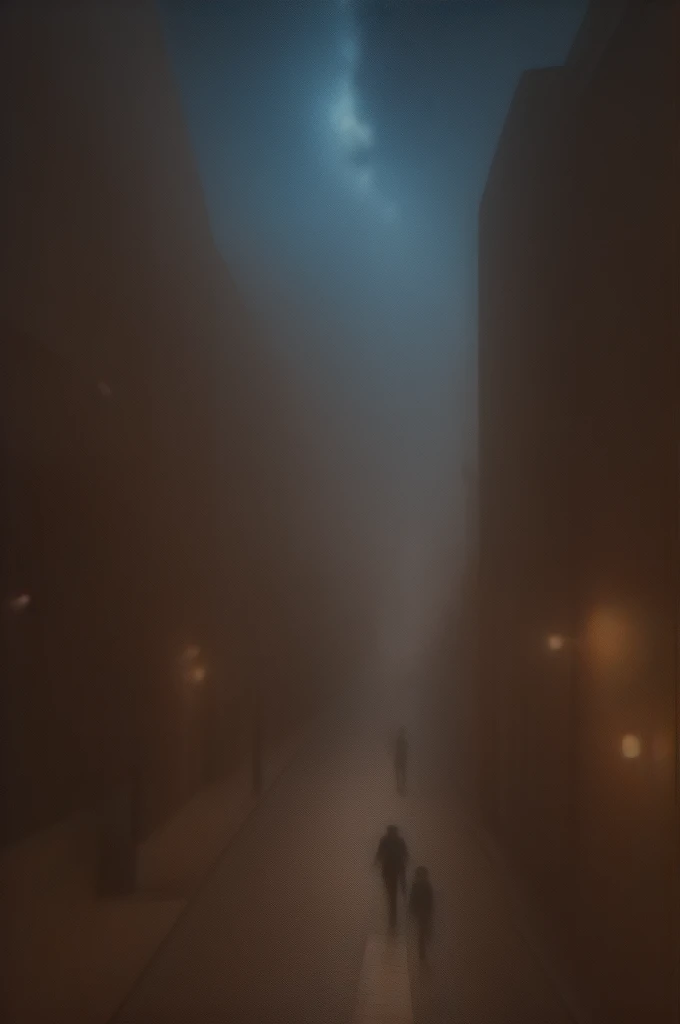 Town street scene , ultra detailed fantasy, magical world,galaxy design sky, old medical houses in the street,wizards roaming on the street , realistic, behance hd, light spread from the house, night time , master piece