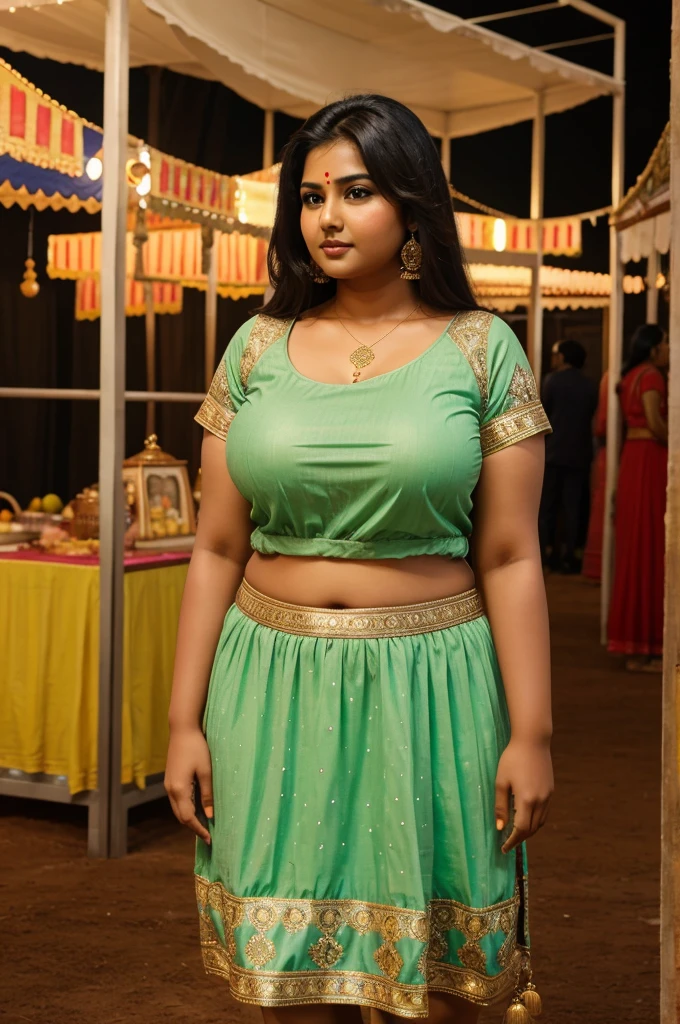 Beautiful indian fair skin women, in nighty, chubby beautiful women, standing, big chest, full size, 