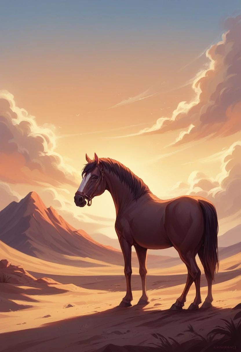 Narendra Modi is sit in a horse in a desert