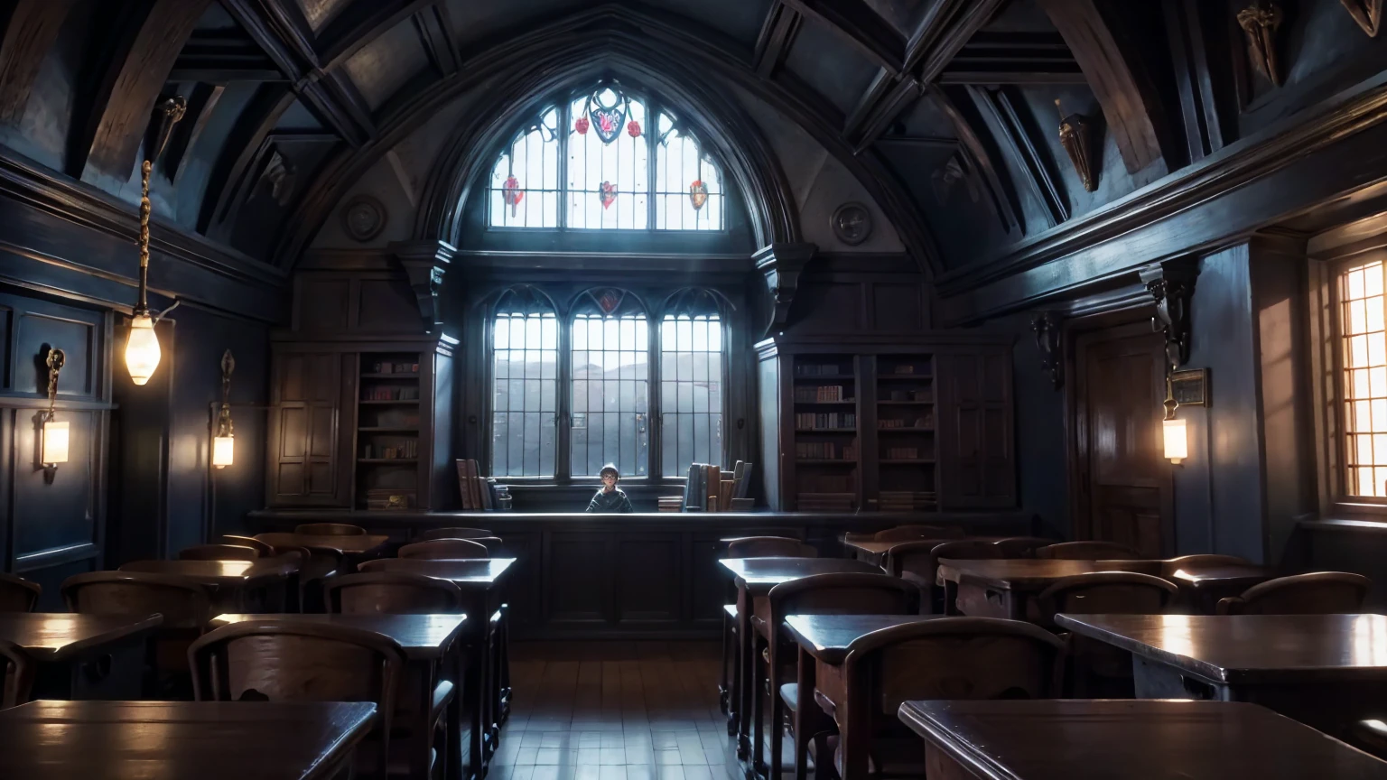 harry potter classroom view, harry potter school,