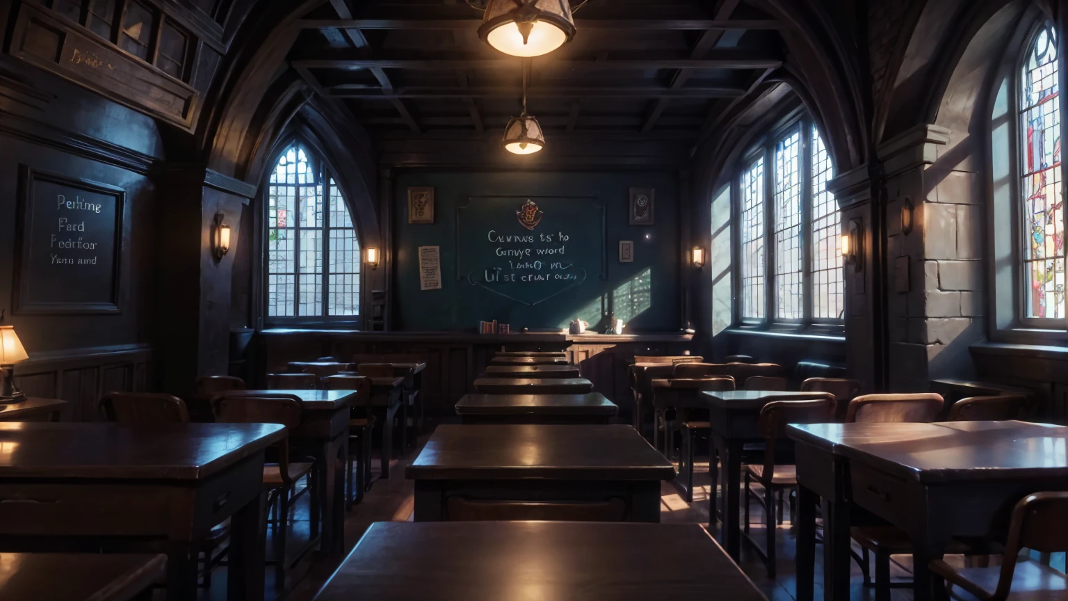 harry potter classroom view, harry potter school,