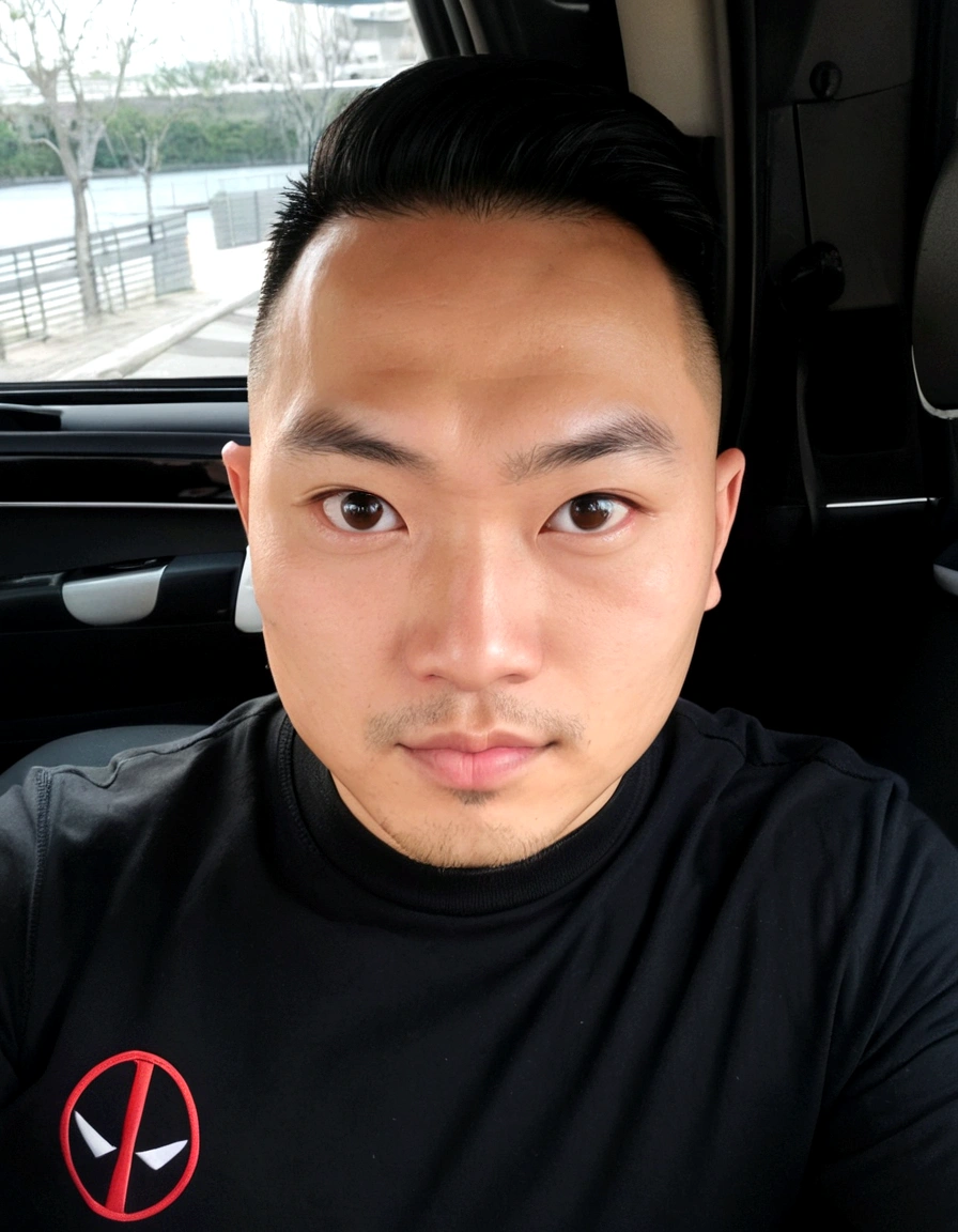 arafed man in a black shirt sitting in a car, 2 8 years old, headshot profile picture, 2 7 years old, 2 9 years old, 3 2 years old, stanley artgem lau, 8k selfie photograph, 38 years old, 3 6 years old, 3 5 years old, 35 years old, asian face, david luong