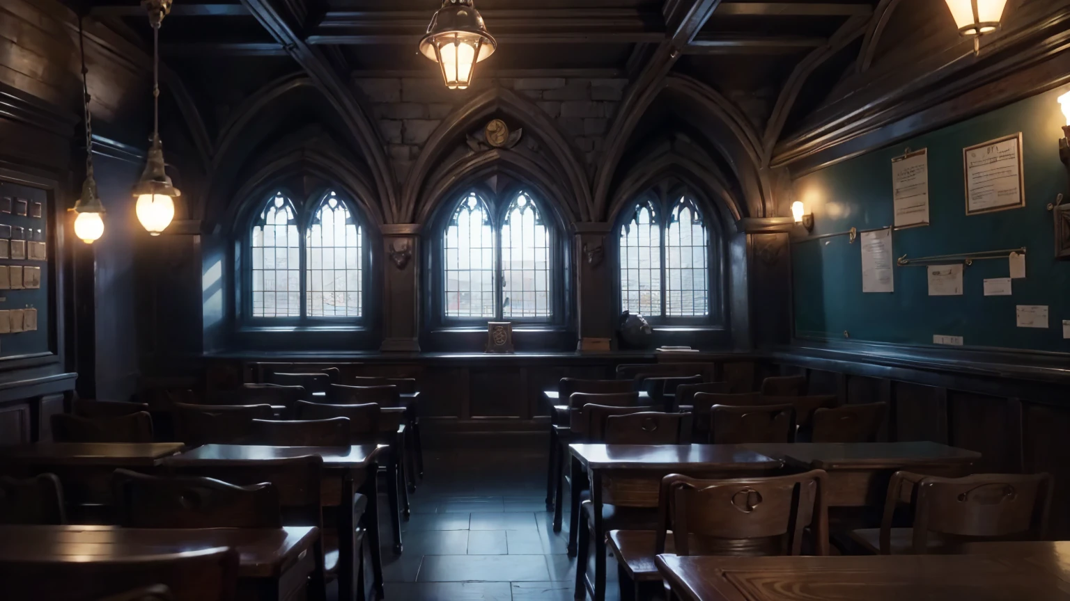 harry potter classroom view, harry potter school,