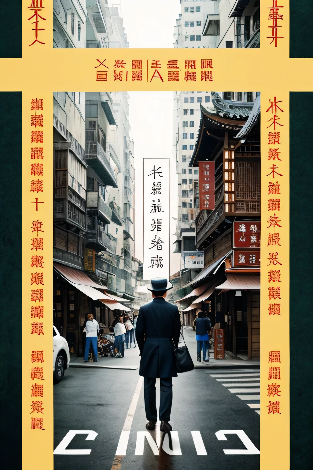 Make a novel cover titled《Crossing:I am a public servant in another world》 The pen name is《A-ma-ji from Daxiang's family》 Draw a handsome young man in a suit. Put the male pen name in the lower right corner. Put the book title on the picture. The book title and pen name are reasonably distributed. Hope it has aesthetic appeal.