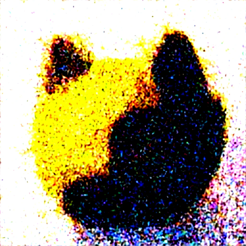 Generates an animated rabbit to be used in a logo, lo necesito cute pero las facciones de la cara una mezcla de una personaje badie, sacando la lengua si es posible