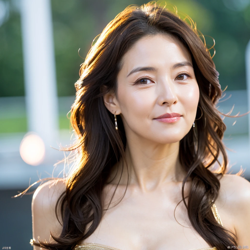 Beautiful mature woman with wavy long hair,Sexy Mature, Ultra-high resolution,(Realistic:1.4), ((Highest quality)), ((masterpiece)), (be familiar with),