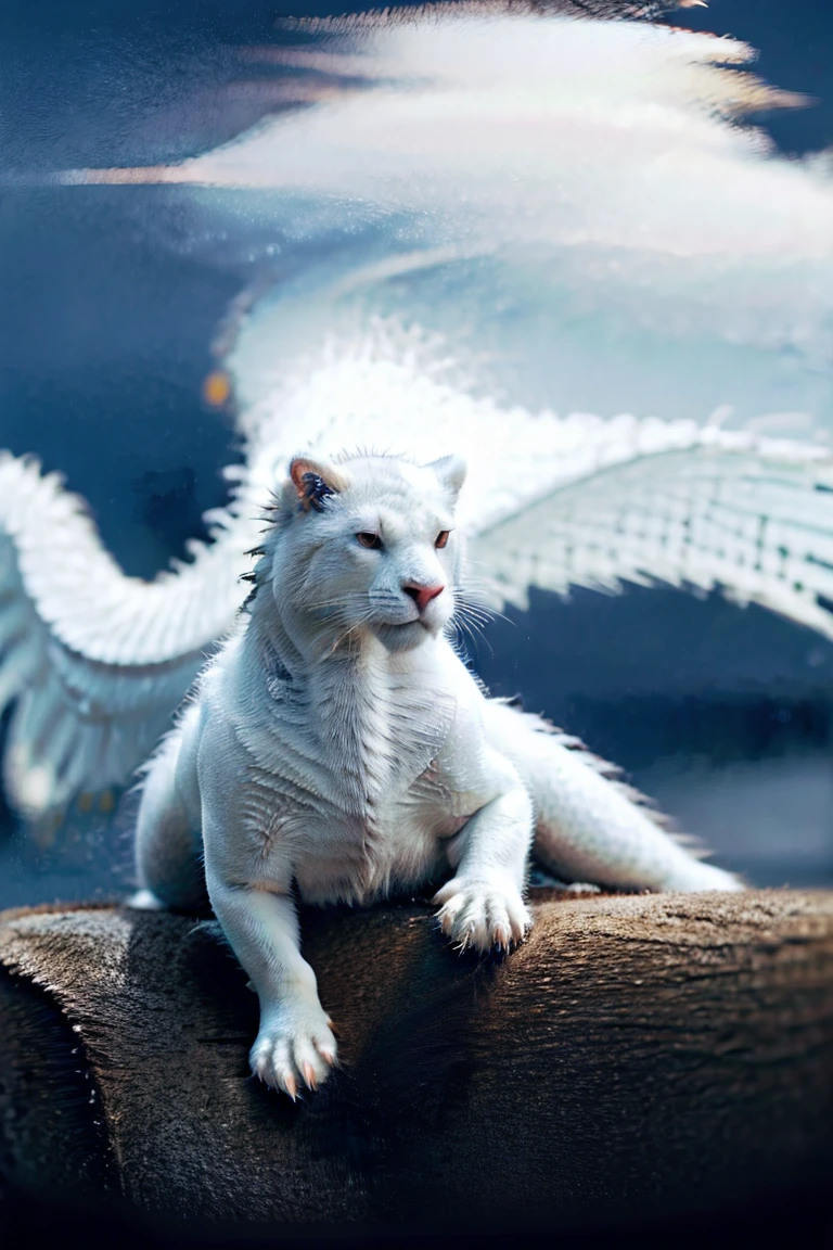 White dragon wallpaper, high quality