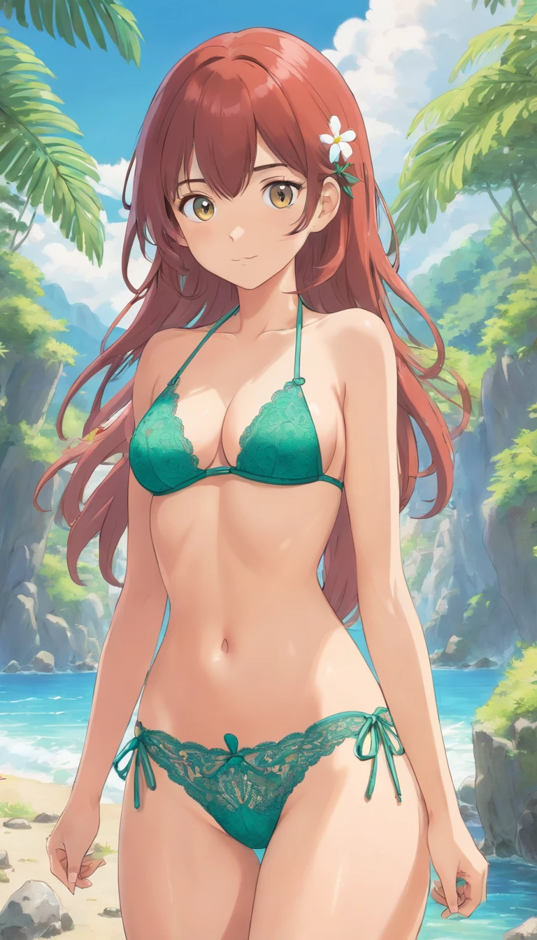 Cleavage Lace Bikini woman