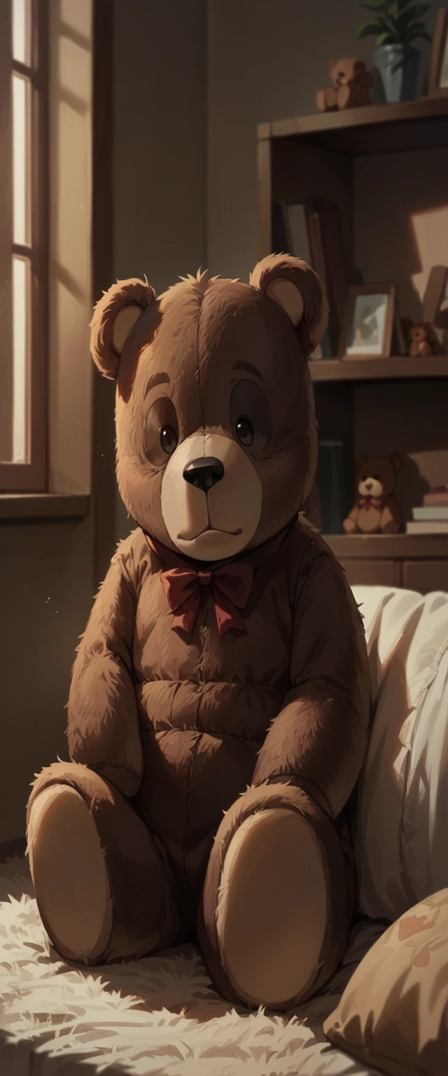 tedy is a brown teddy bear
