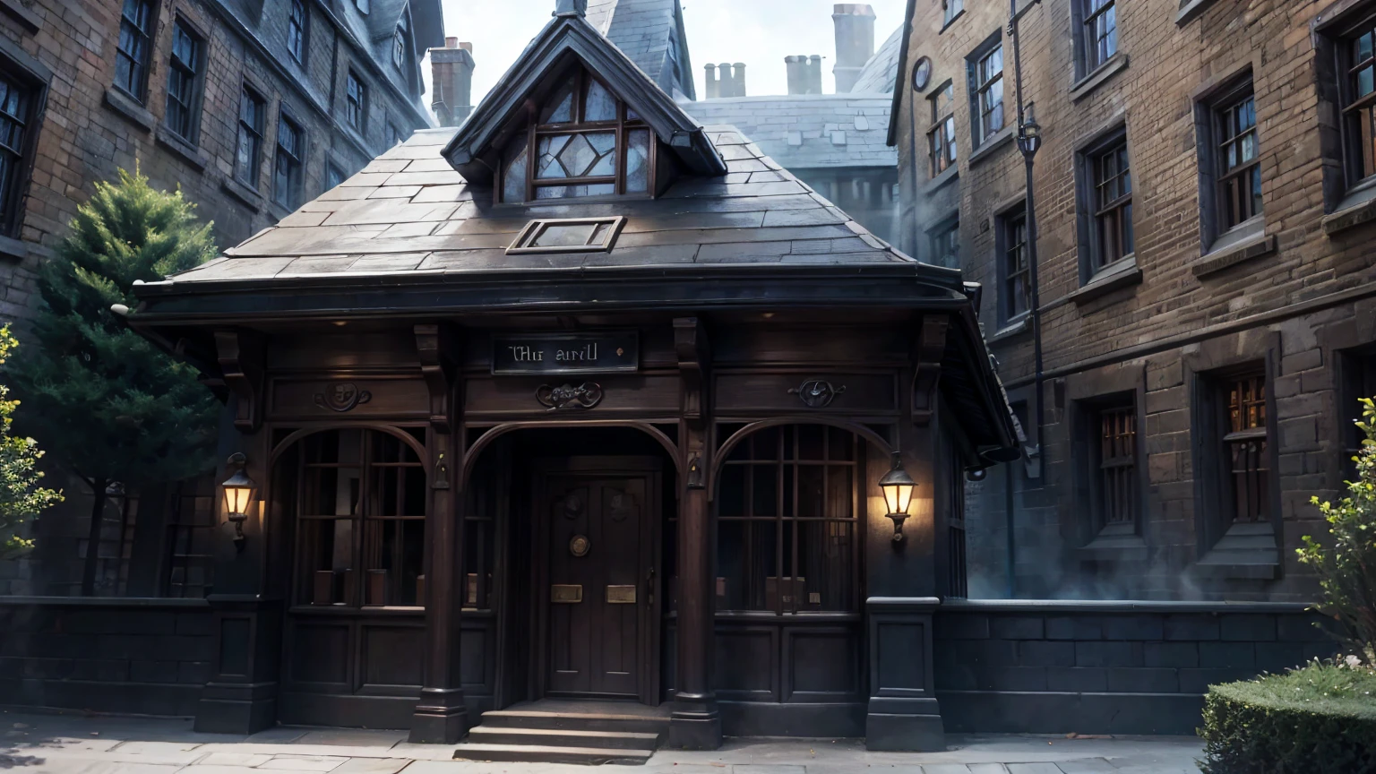 front view of harry potter school, harry potter school