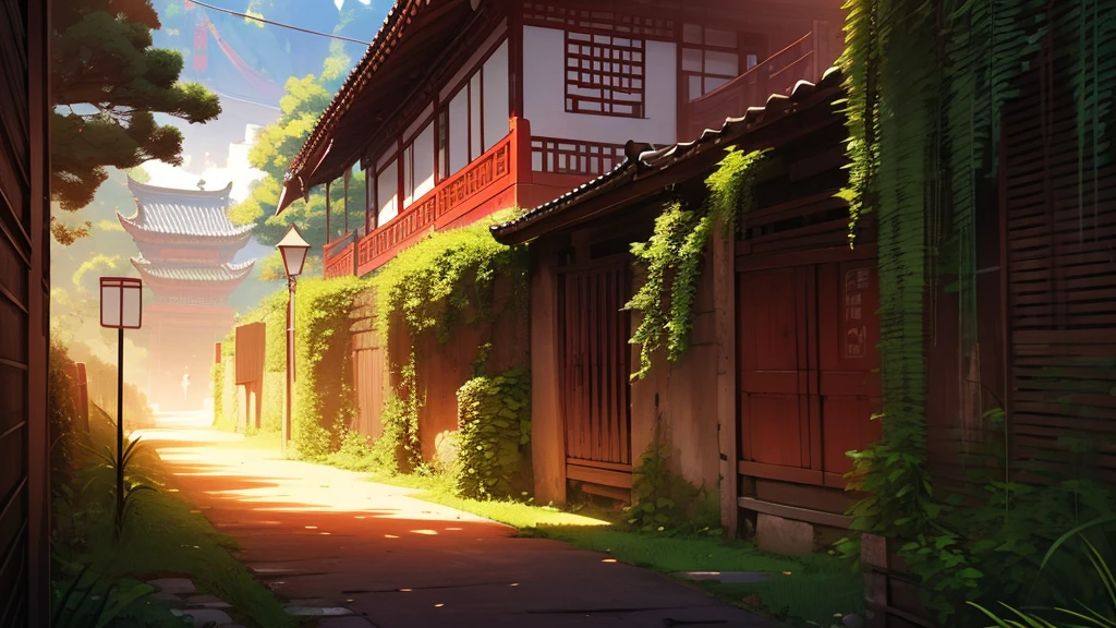 Chinese style, Immortal Light, high view, ทะเลดวงดาว, เงาประตูยักกลางทะเลดวงดาว, ((background:1.8))