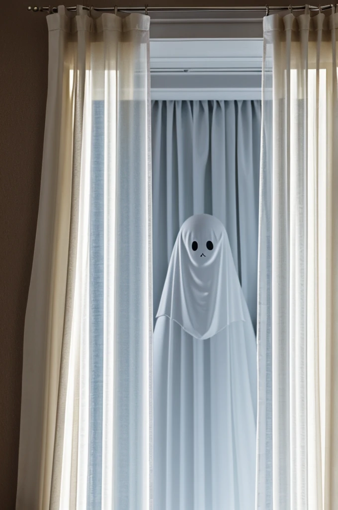 ghost with curtains