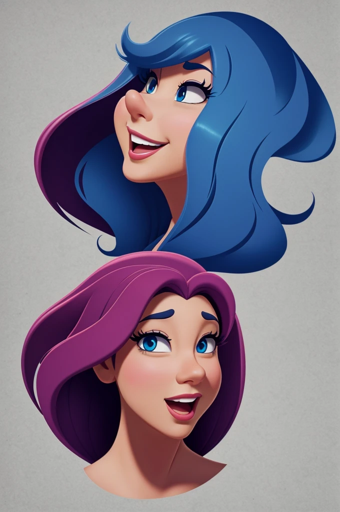 Create an image of a character that has a Disney design but is a character that resembles the emotion of sexual passion.