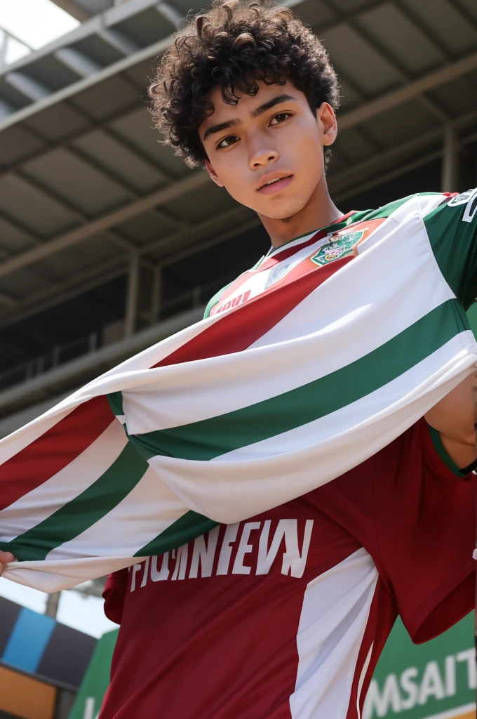 Make a boy at the base of Fluminense