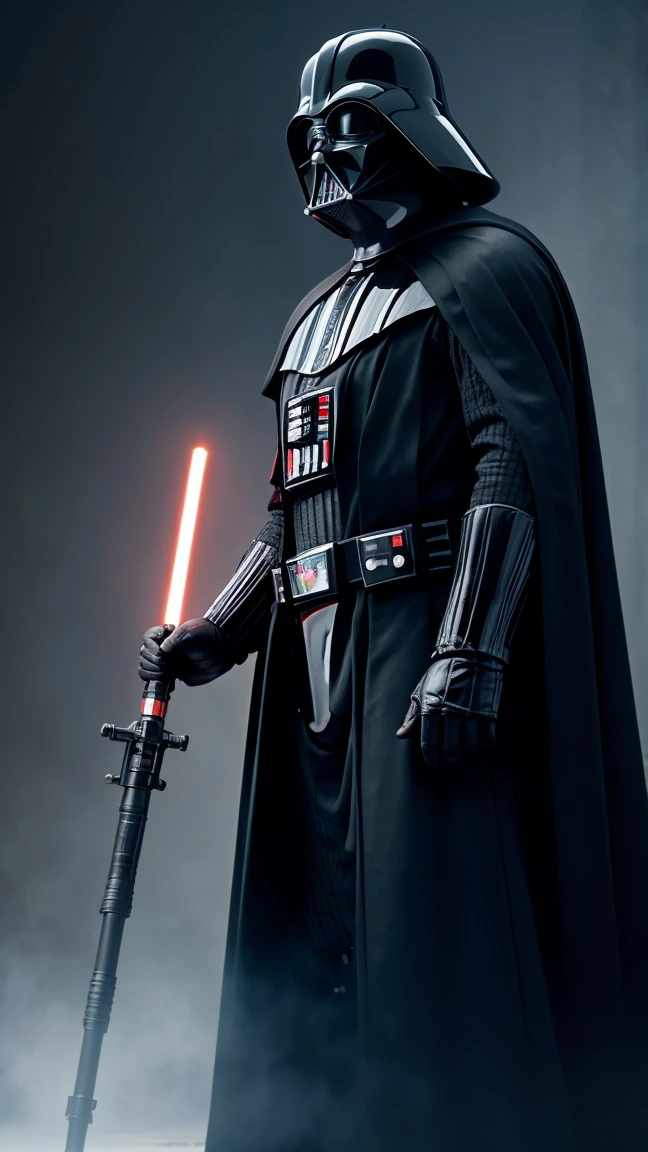 Star Wars, Pope John Paul II as Darth Vader, 4K, 8K, HD, realistic, intricate detail, full body pose, cinematic, octane renderer