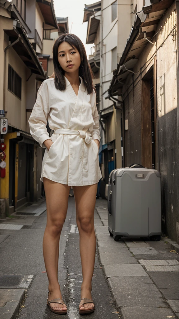 street,(Keisan:1.5), toe, head of&#39;artwork, best quality, photo originale, realistic, confront, tetas grandes, robe nuisette en gaze rose, Unbelievably ridiculous, belle fille, mignon, cheveux longs jaune clair, bretelles courtes, depth of ﬁeld, high resolution, hyperdetail, fine detail, corps athletic, very detailed, Sharp pupils, realistic pupils, sharpness, Cinematic lighting,