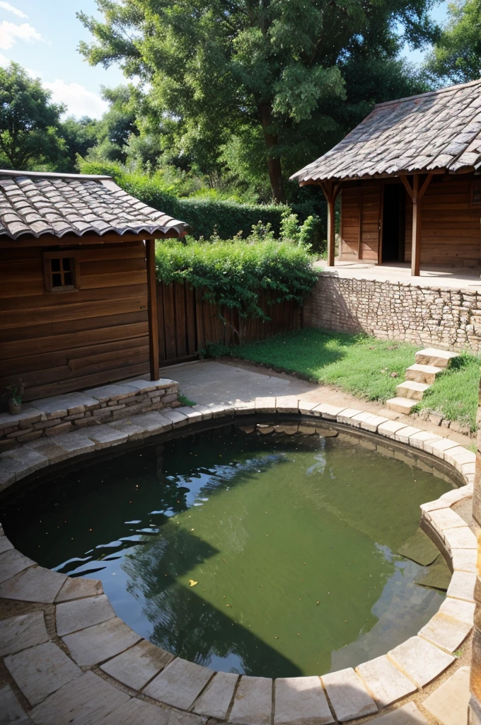 Beautiful well outside the village