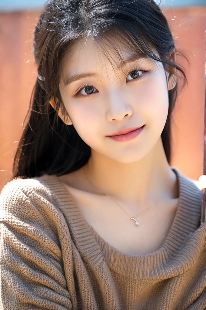 (a close-up of a 21-year-old Korean woman),
(Confident: 0.7), (cute attire: 1.0), (Petite stature: 0.8), (heart shaped face), (Beautiful doe eyes: 1.2), (Soft, small lips: 0.9), (Cute Stylish outfit: 1.1), (cute outfit), (pink: 0.8), (Hint of sexiness: 0.6). (Mischievous smile: 0.5), (Lively campus background: 0.7), (Secret Journal in hand: 0.6), (Determined expression: 0.9). (Vulnerable look: 0.4), (Subtle emotional depth: 0.35), (dlwlrma: 0.4), (Cinematic realism: 1.3), (Nikon D850 camera: 1.0), (Film stock photograph: 0.9), (Saturated colors: 1.1). (Hyper-realistic lighting: 1.2).