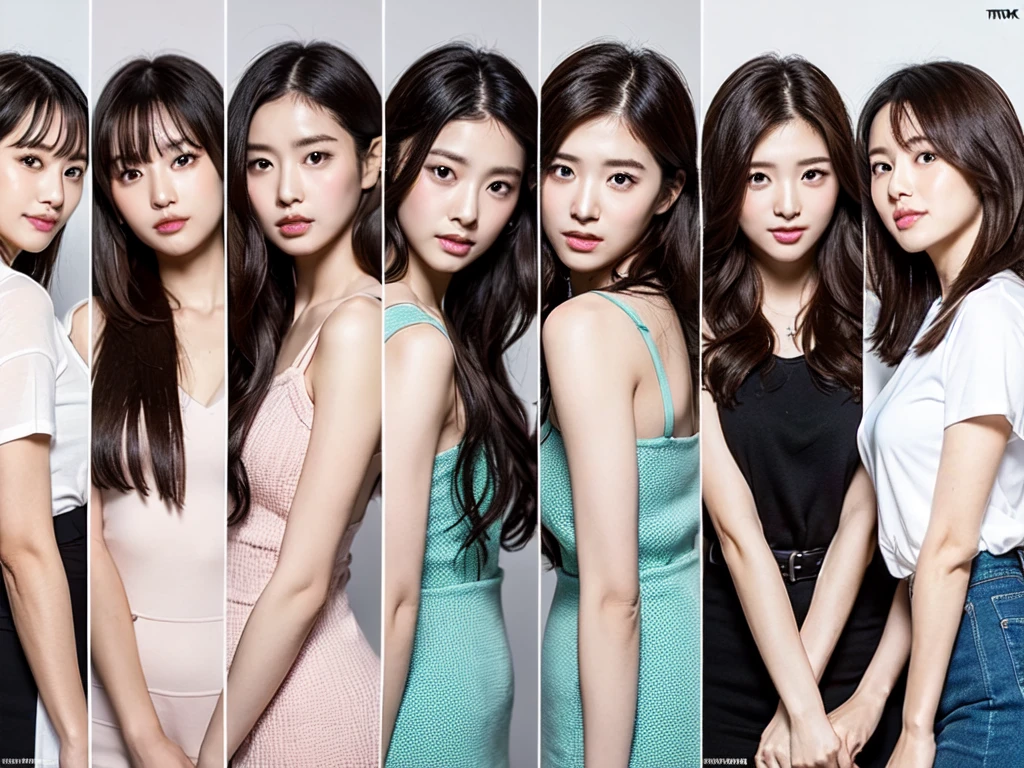 ((masterpiece, Highest quality, High resolution, 超High resolution, Pixel perfect, Written boundary depth, 4K, RTTX10.0, High resolution))), (4 beautiful japanese mature women:1.3), , ((Long Hair, bangs, Dark brown hair, Mr.々Hair style)), ((blushする:1.2)), Perfect body, Slender body, Exact finger count、Exact number of legs、Exact number of arms, (blush:1), (Four women standing side by side, Lifting one's skirt to greet guests.:1.2), ((Stylish black and white maid clothes:1.2)), (Raise your skirt yourself:1), Realistic, Slender body, Highest quality, High resolution, Highly detailed face, Perfect lighting, (Perfect hands, Perfect Anatomy), Embarrassed expression, (School corridor, Maid cafe decorations for school festival, hospitality, Welcome Back Husband:1.3), Morning sun-like lighting, whole body, ((Stylish and sexy shiny white satin panties, garter belt, Knee socks:1.2)), (Exquisitely designed luxury panties for adults, パンティーのHigh resolution画像), Angle from the front