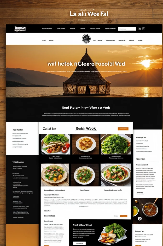 With all layout and clean food web page