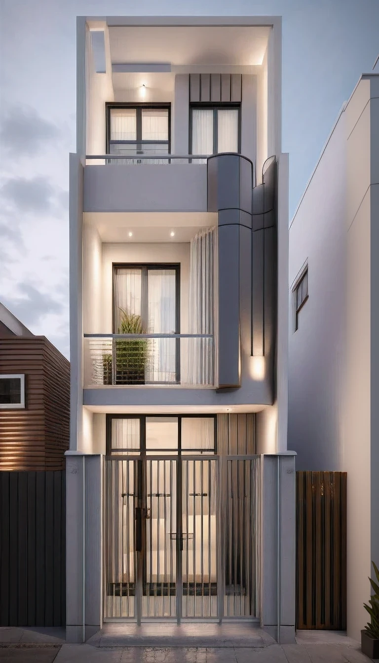 a rendering of a modern house with a balcony and a balcony, high quality rendering, architectural render, precise architectural rendering, professional render, architectural rendering, residential, overall architectural design, exterior design, render to resolute perfection, quality rendering, high-quality render, architectural 3 d render, architectural visualization, award winning render, highly detailed render, detailed rendering