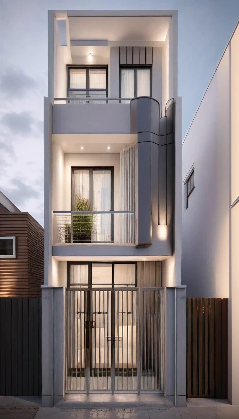 a rendering of a modern house with a balcony and a balcony, high quality rendering, architectural render, precise architectural rendering, professional render, architectural rendering, residential, overall architectural design, exterior design, render to resolute perfection, quality rendering, high-quality render, architectural 3 d render, architectural visualization, award winning render, highly detailed render, detailed rendering