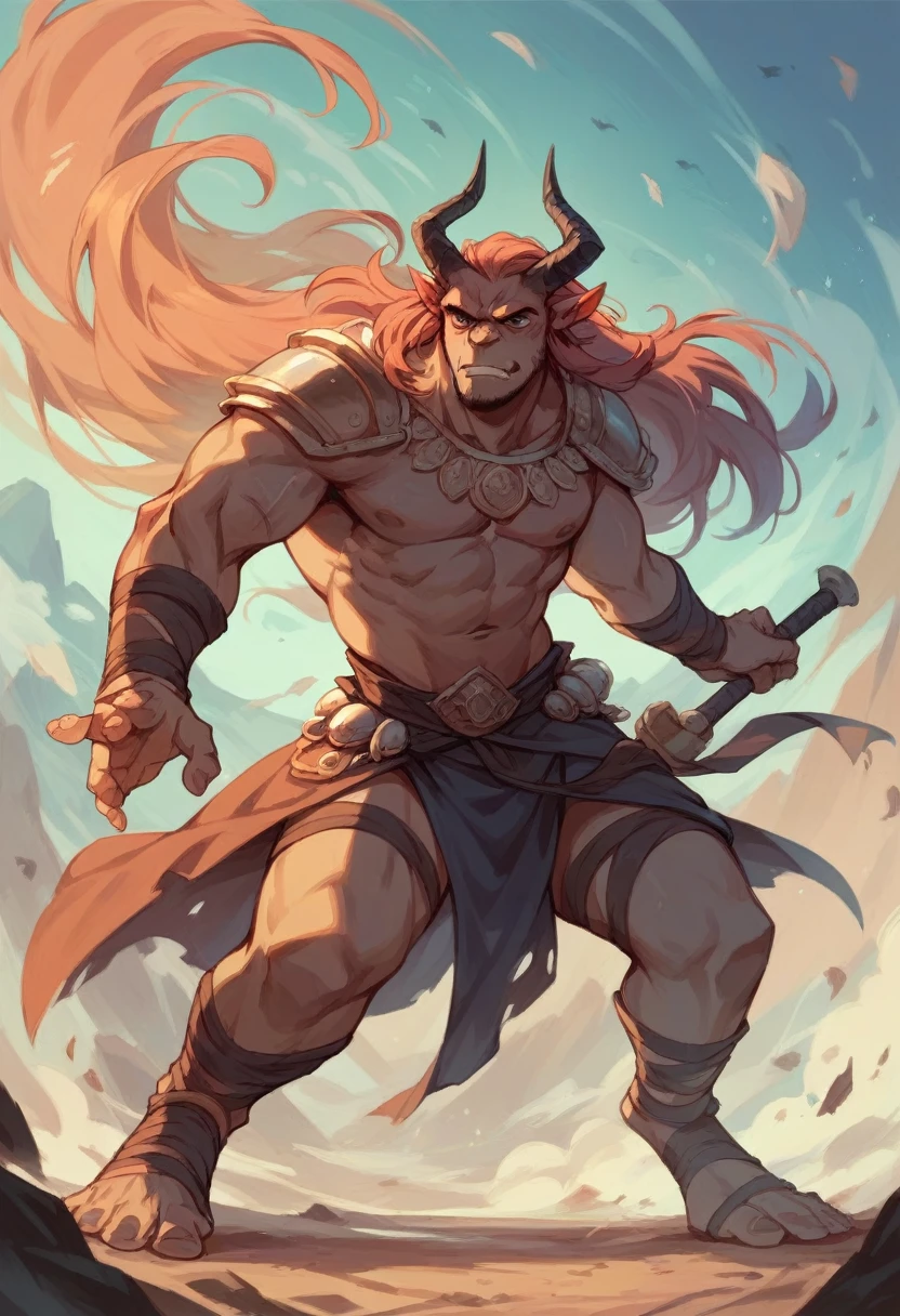 Create a character of a Indra from Indian mythology with a battlefield background