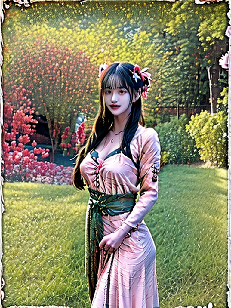 The nymph lives in the big forest.
