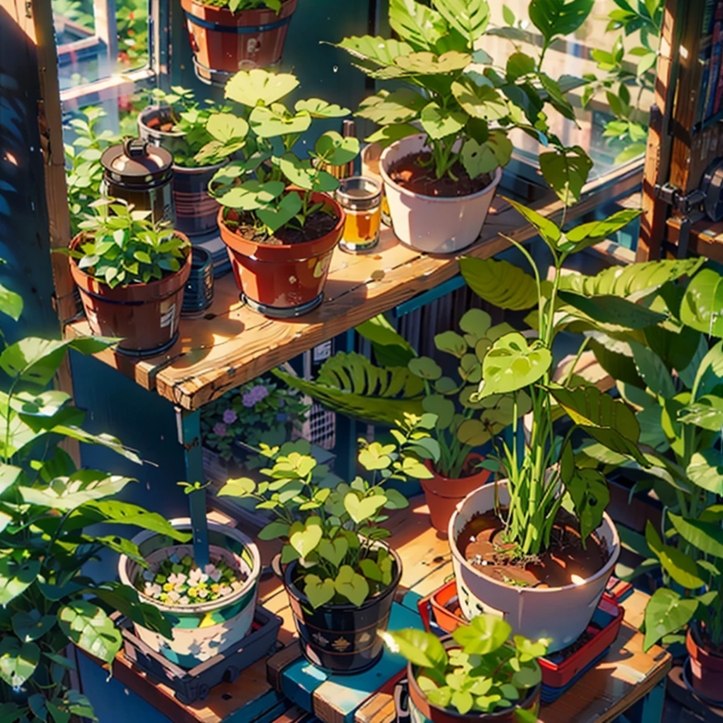 plants, no blur