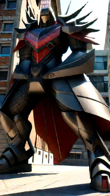 (best quality,4k,8k,highres,masterpiece:1.2),ultra-detailed,(realistic,photorealistic,photo-realistic:1.37),a gigantic robot transformer character with a sword, ultra-detailed metallic textures, intricate mechanical design, intense action pose, dynamic lighting, cinematic composition, vibrant colors, dramatic shadows, depth of field, cinematic atmosphere