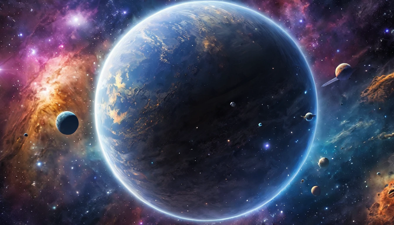 space-themed, Avak, stars, galaxy, nebula, planet, Highly detailed, Papers, ((background:1.8))
