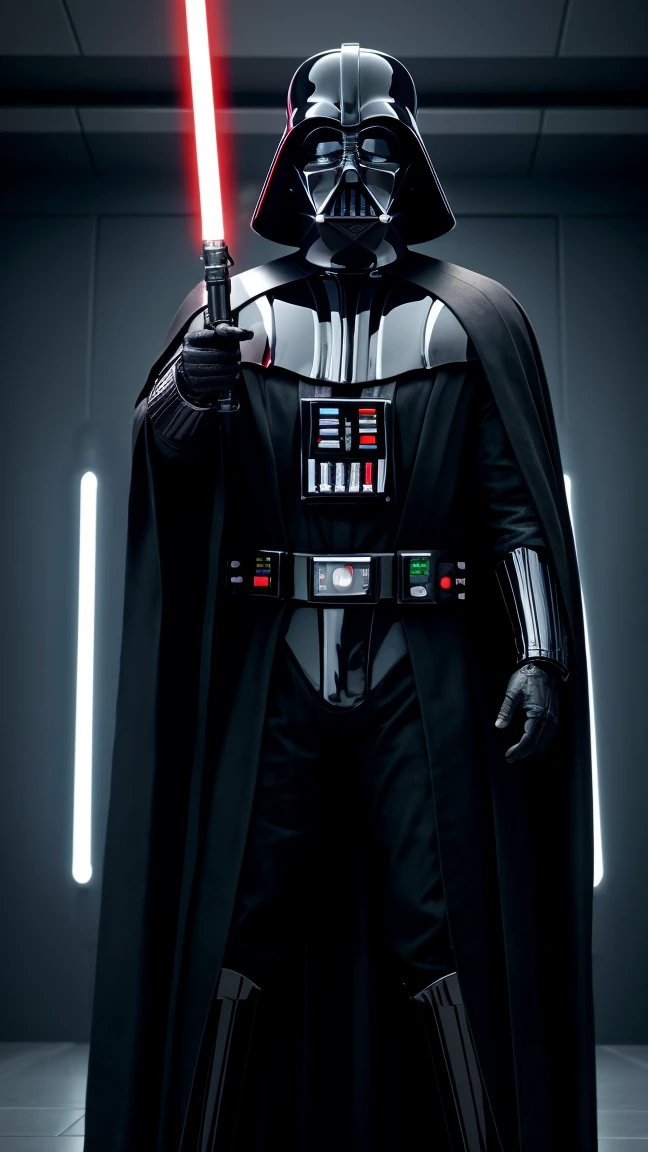 Star Wars, Pope John Paul II as Darth Vader, 4K, 8K, HD, realistic, intricate detail, full body pose, cinematic, octane renderer