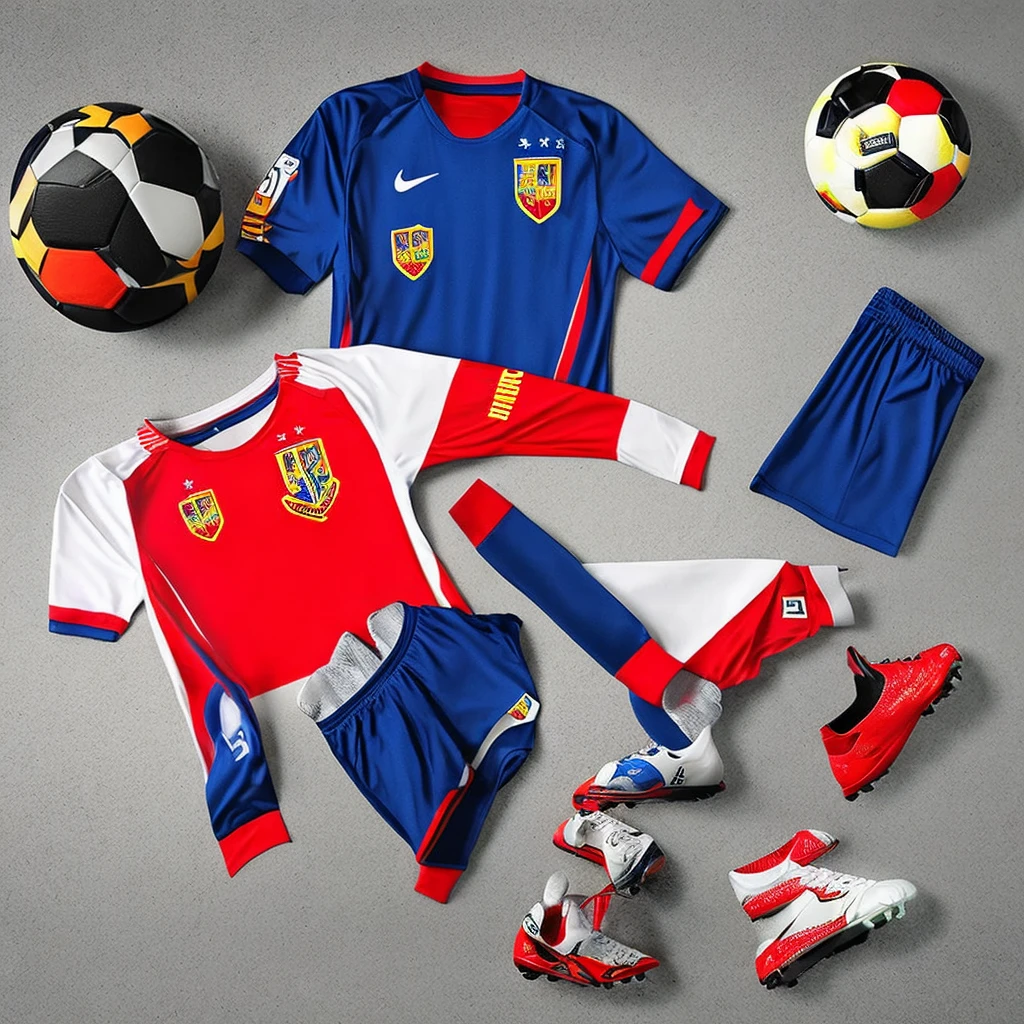 3d,Little men playing soccer,Sportswear Set,Jersey name Ronald , Cartoon Style
