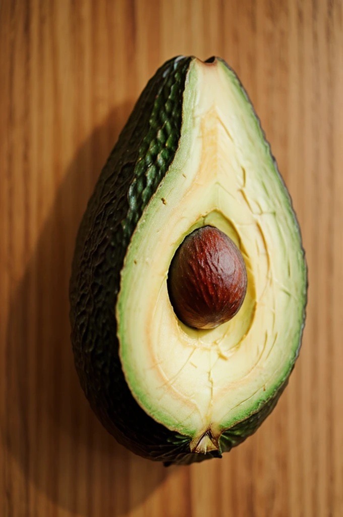 creates an avocado with a face 