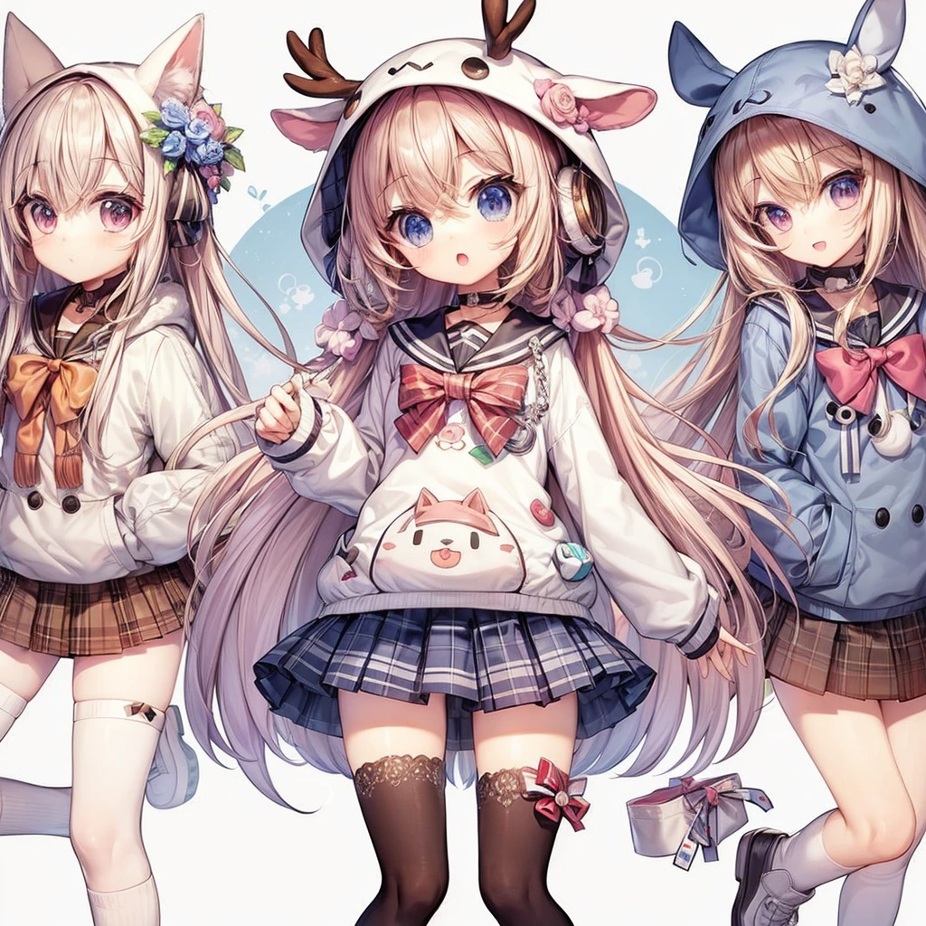 3 cute anime characters