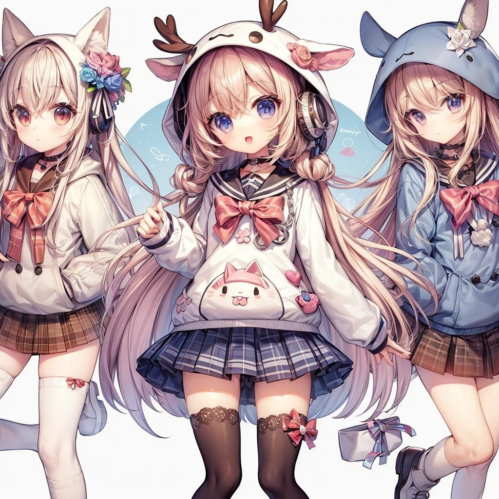 3 cute anime characters