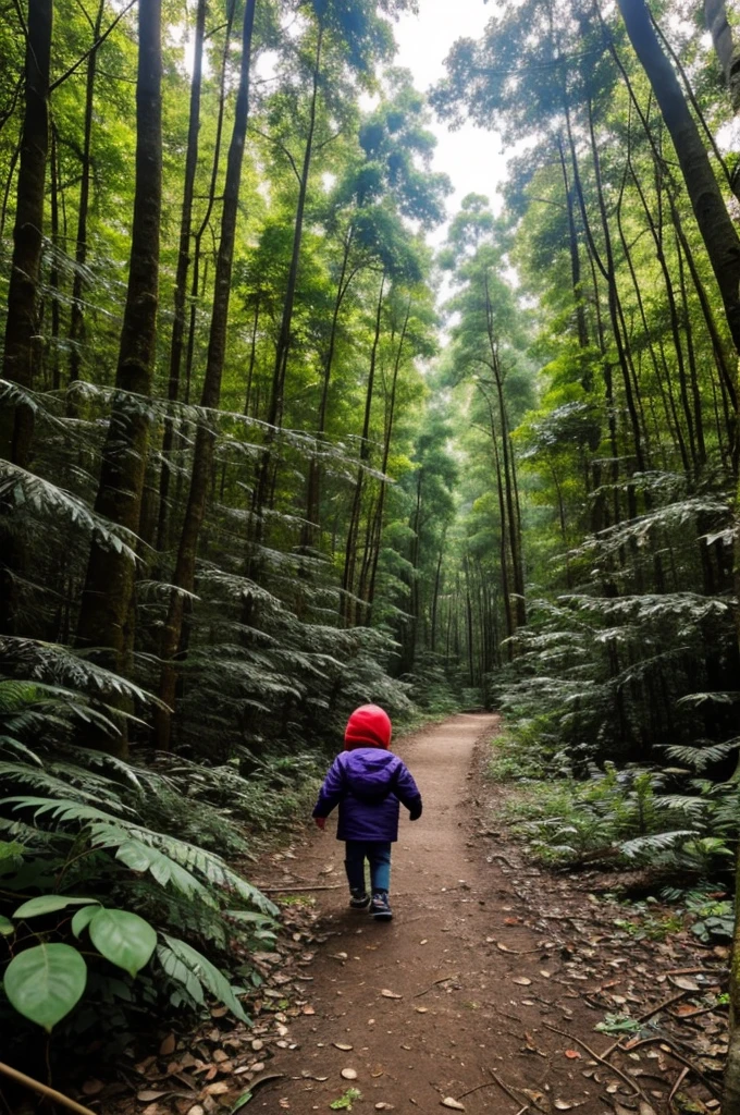 a puchaina lost in a forest