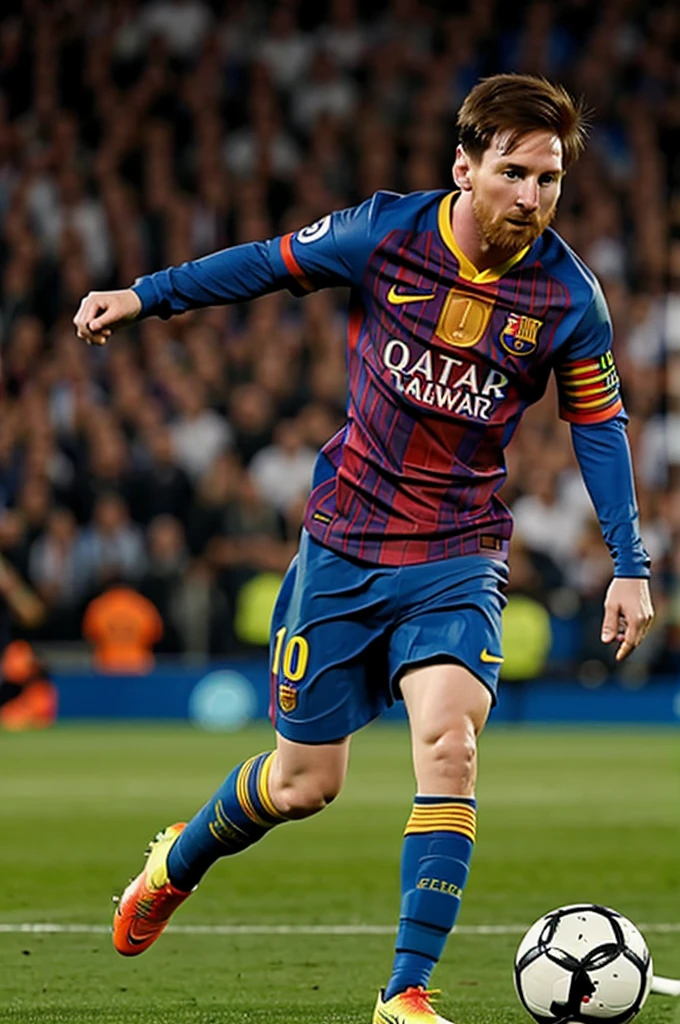 Messi play football 
