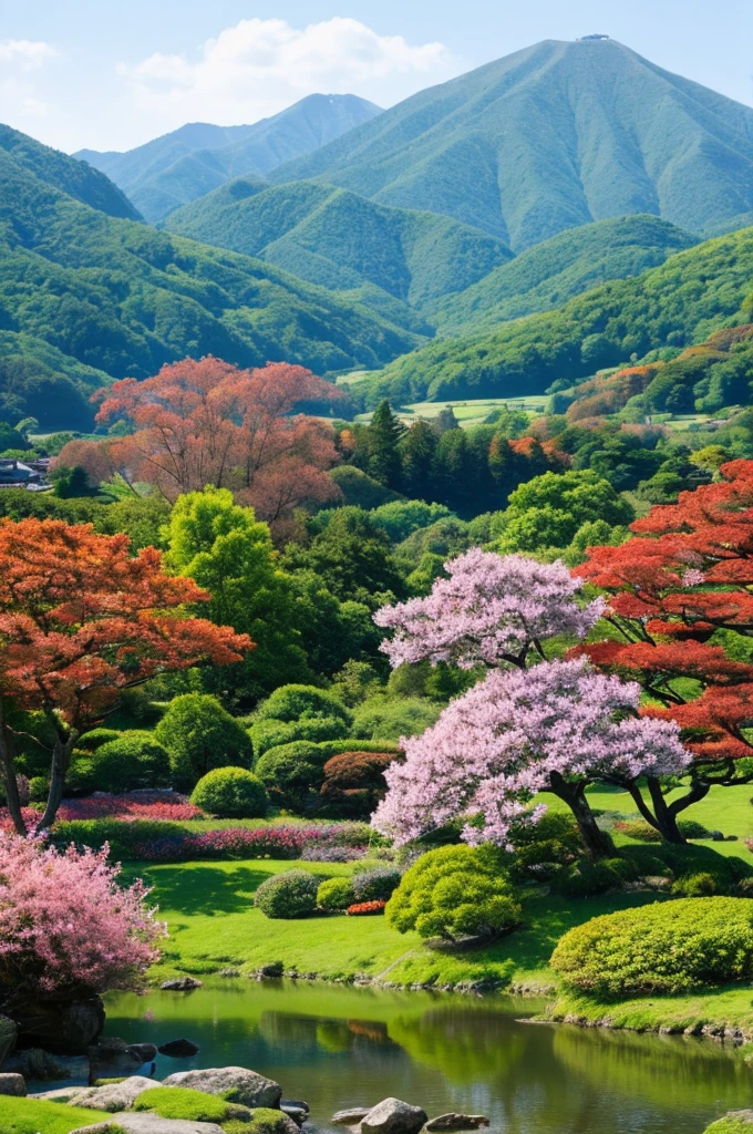 ((Highest quality)), ((masterpiece)), (detailed), Japanese,landscape,Beauty
