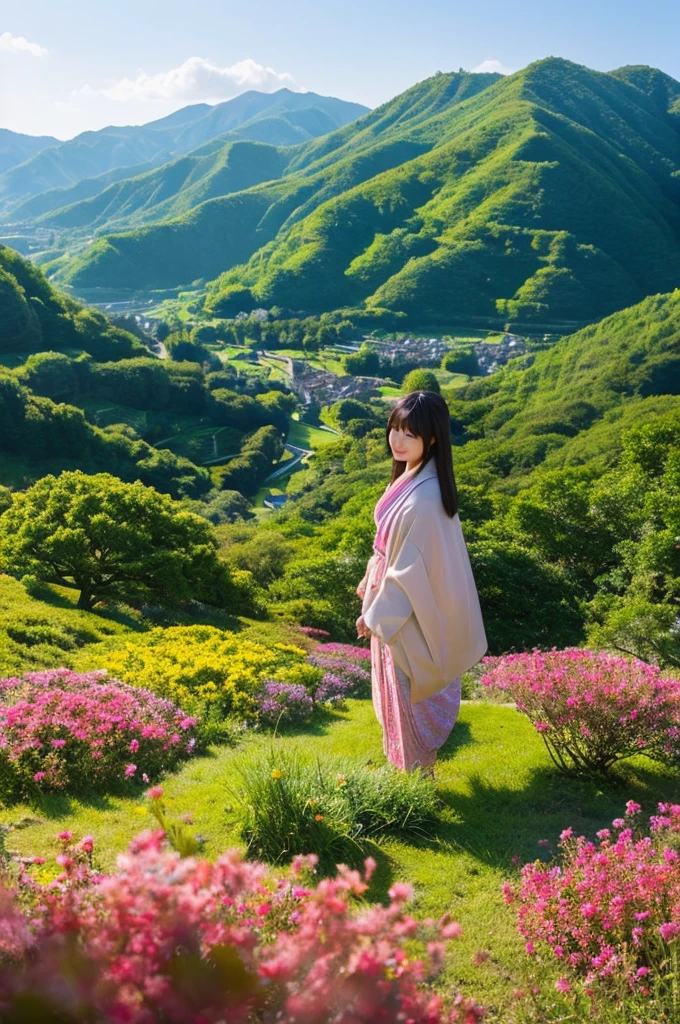 ((Highest quality)), ((masterpiece)), (detailed), Japanese,landscape,Beauty,cute