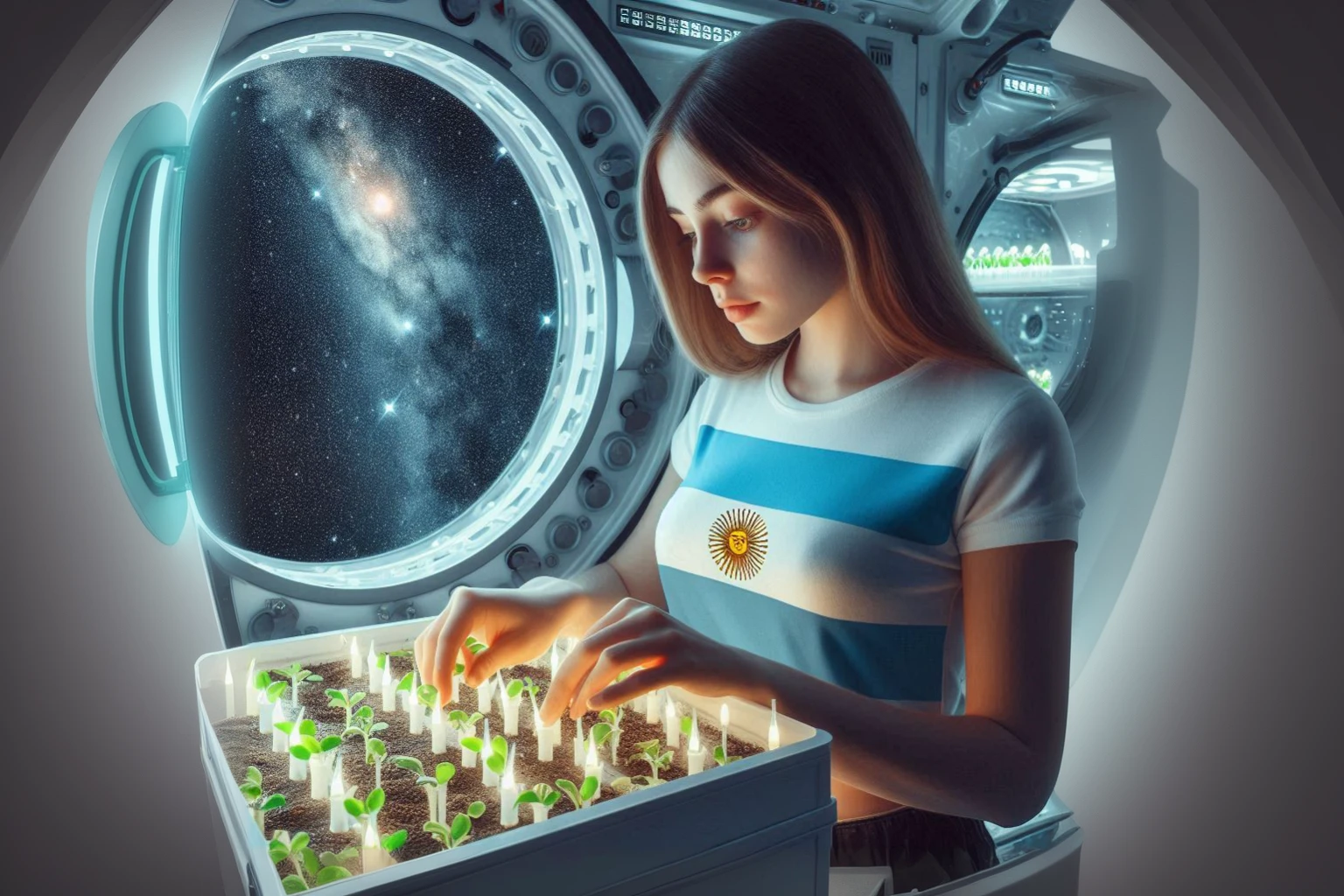 a futuristic bio growing chamber
