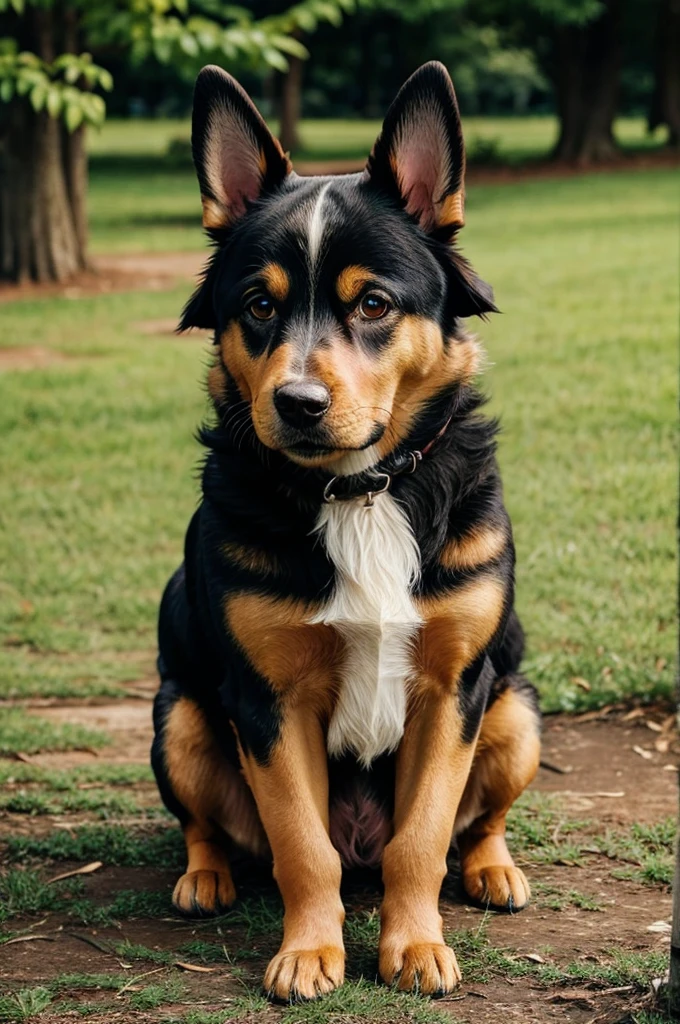 A very cute dog